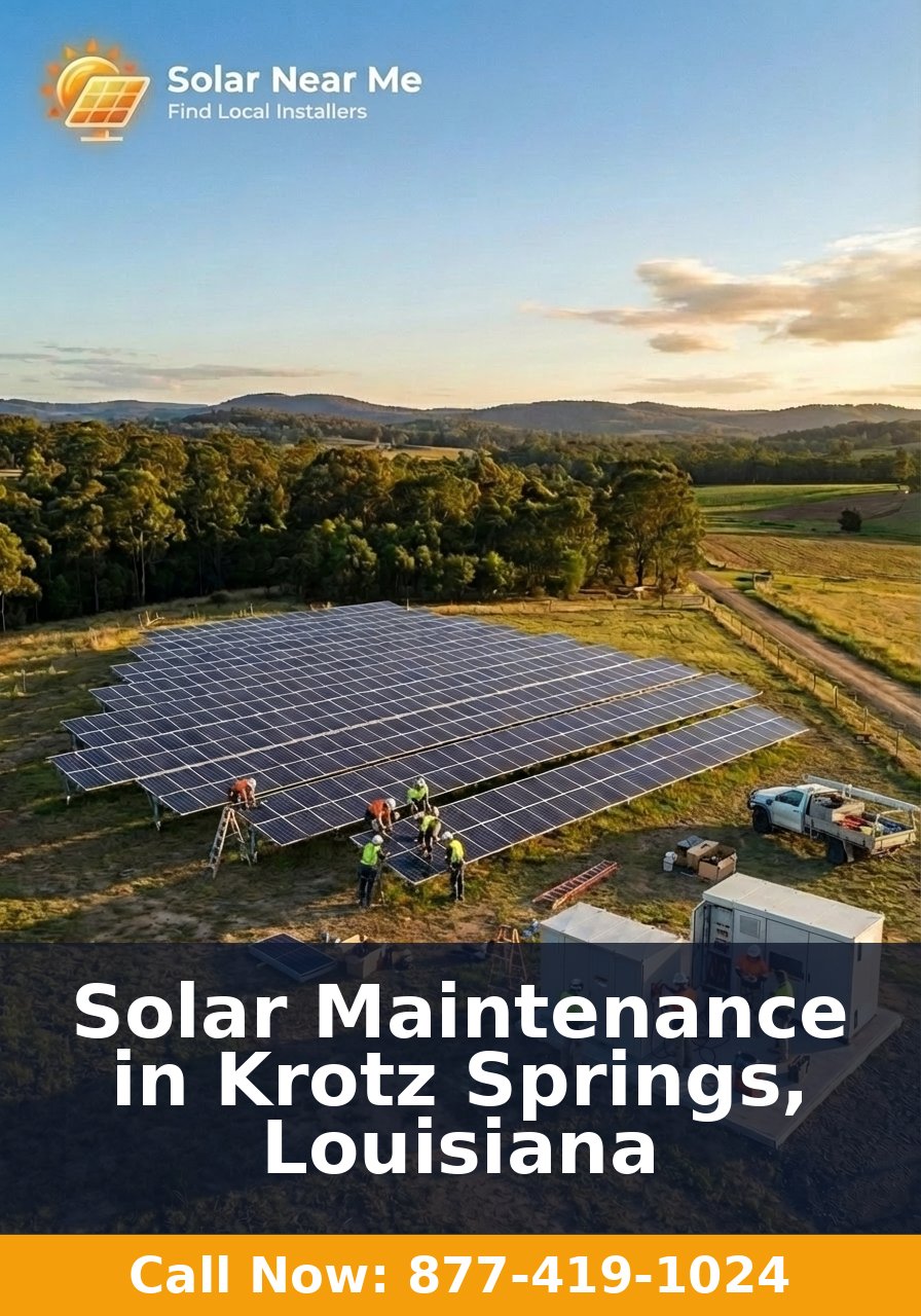 Solar Maintenance in Krotz Springs, Louisiana