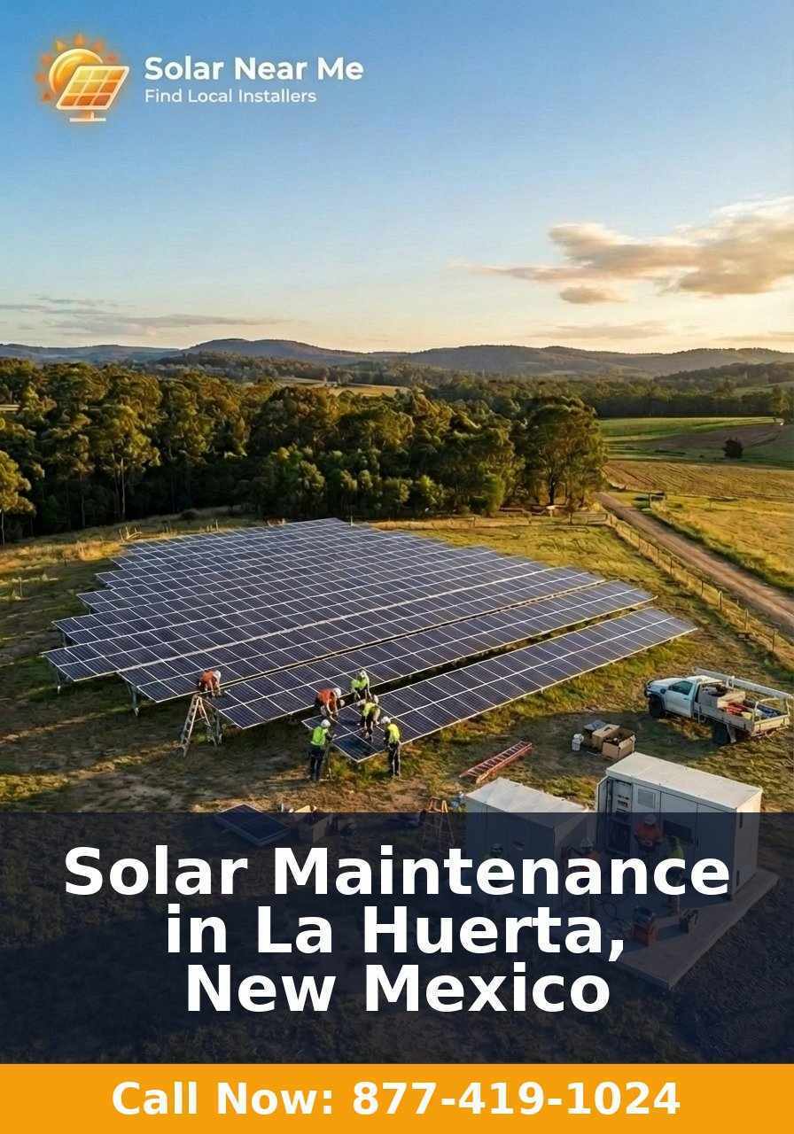 Solar Maintenance in La Huerta, New Mexico