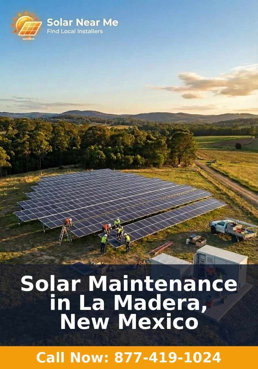 Solar Maintenance in La Madera, New Mexico