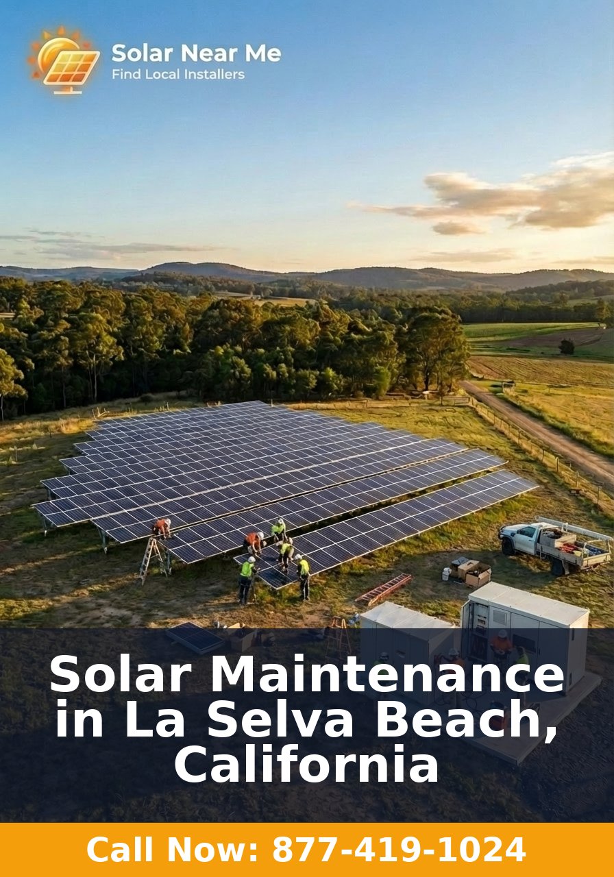 Solar Maintenance in La Selva Beach, California
