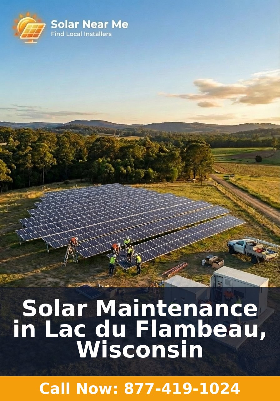 Solar Maintenance in Lac du Flambeau, Wisconsin