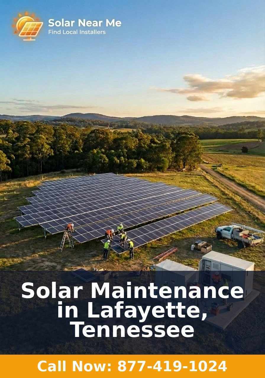 Solar Maintenance in Lafayette, Tennessee