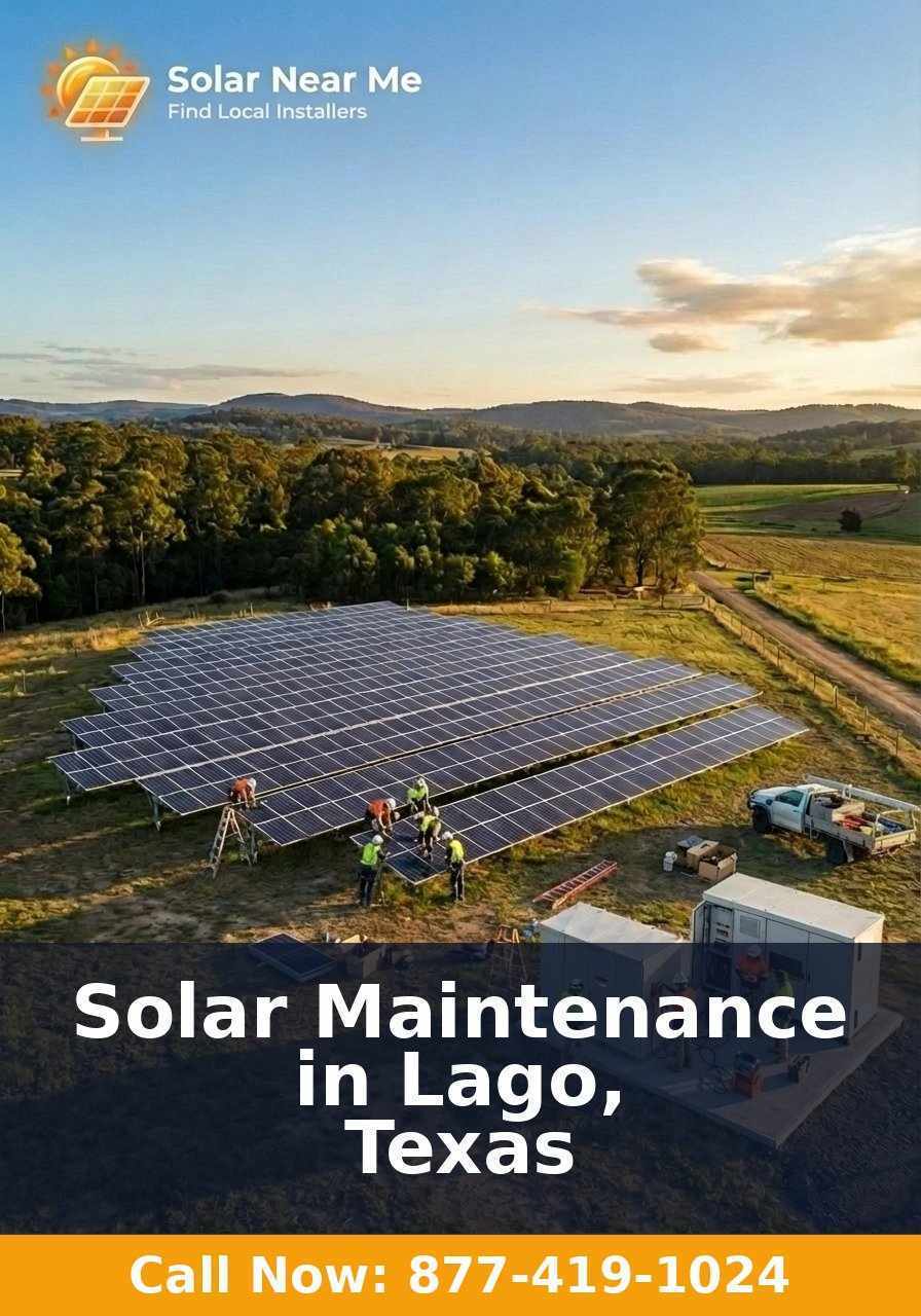 Solar Maintenance in Lago, Texas