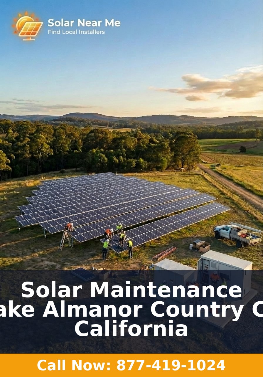 Solar Maintenance in Lake Almanor Country Club, California