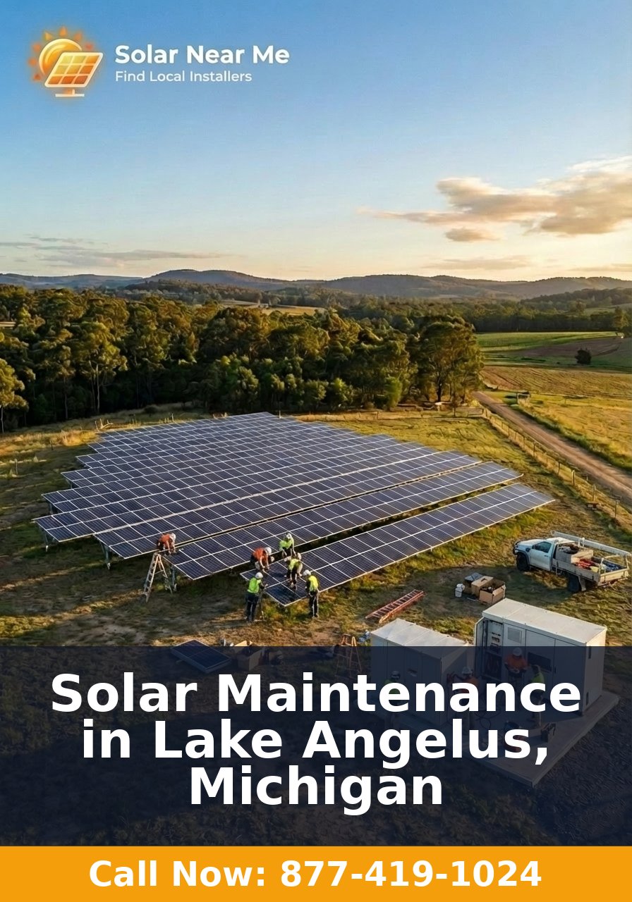 Solar Maintenance in Lake Angelus, Michigan