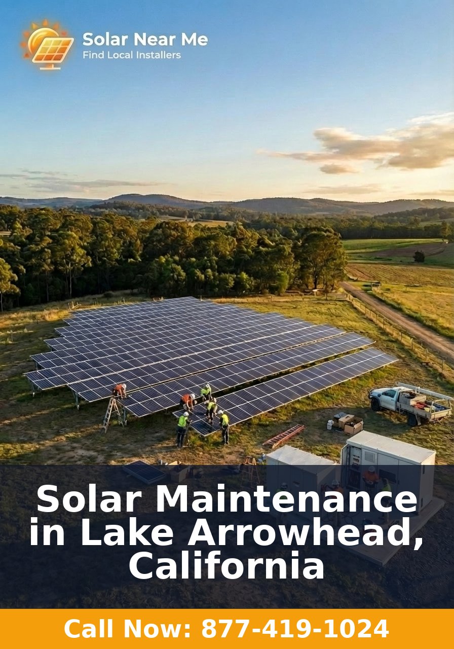 Solar Maintenance in Lake Arrowhead, California