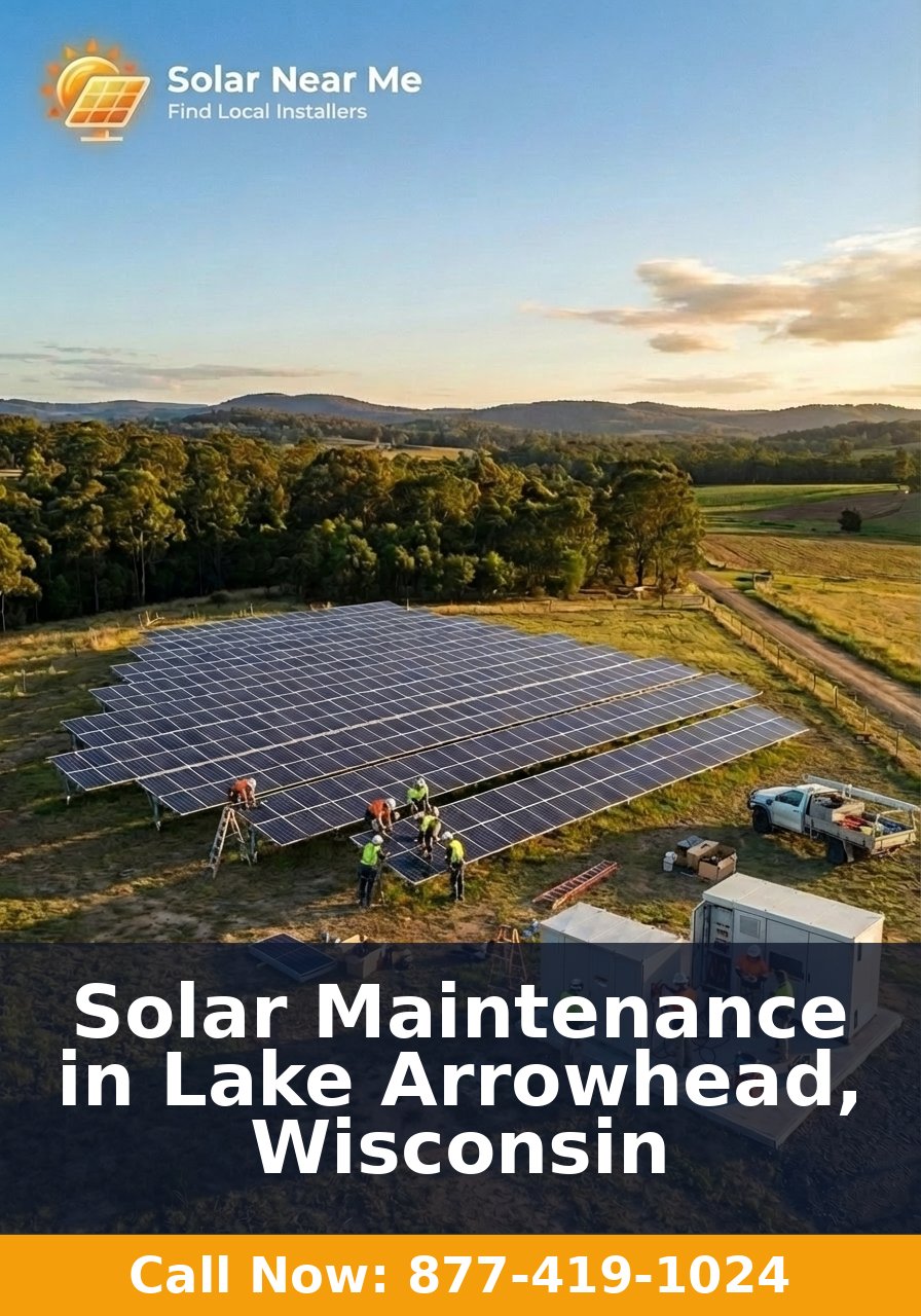 Solar Maintenance in Lake Arrowhead, Wisconsin