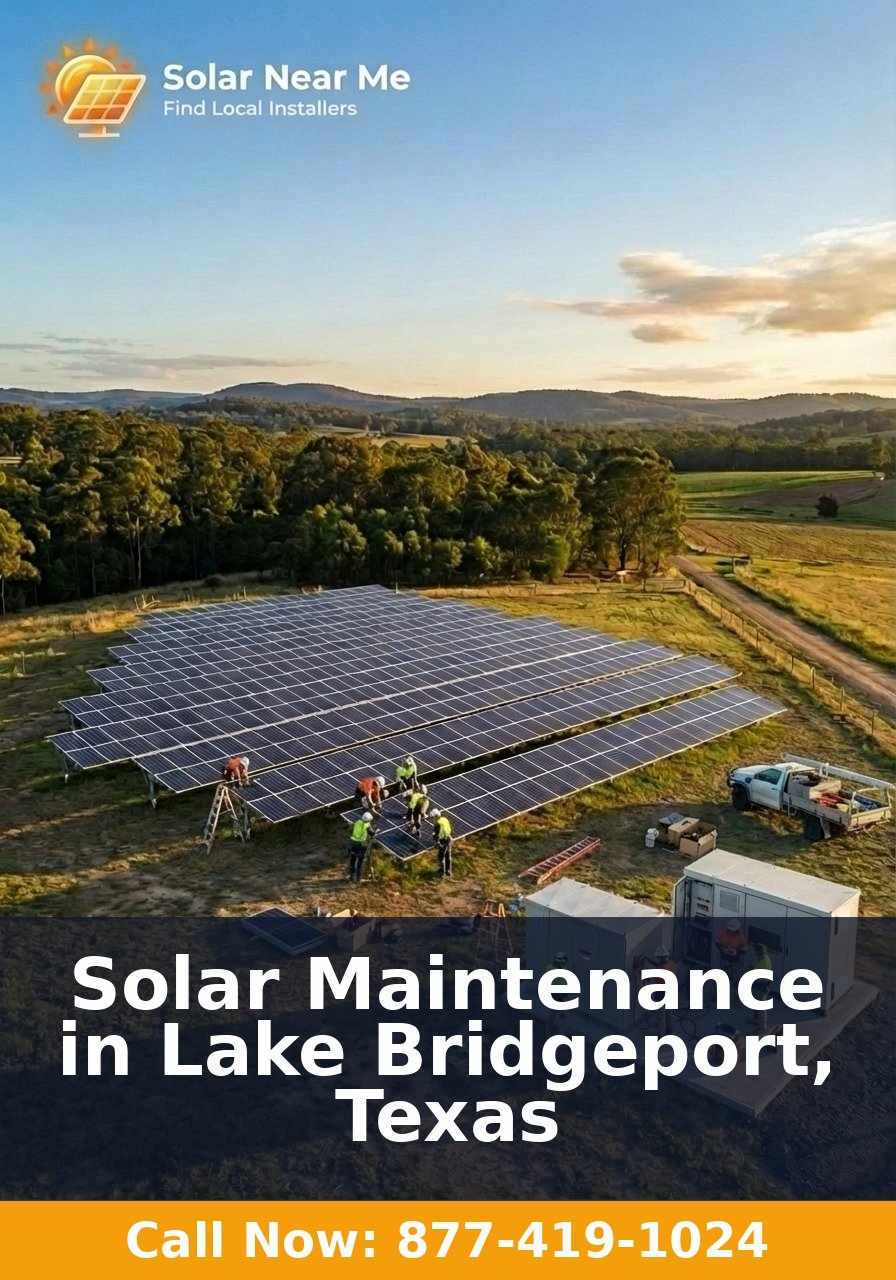 Solar Maintenance in Lake Bridgeport, Texas