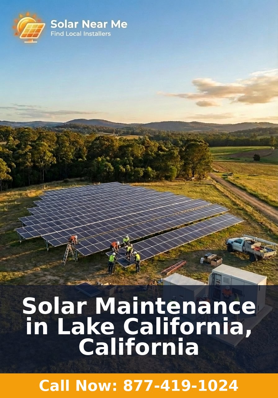 Solar Maintenance in Lake California, California