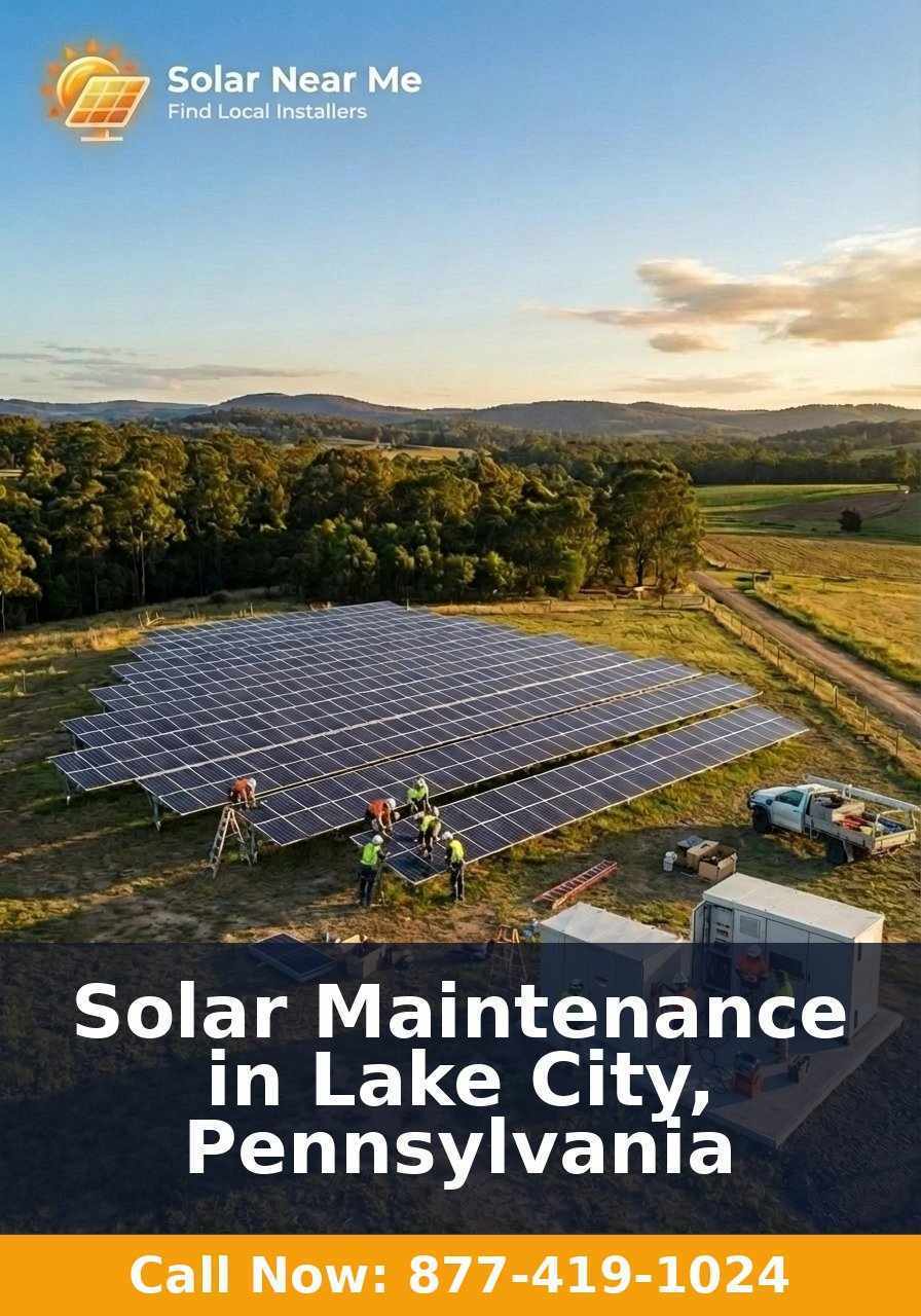 Solar Maintenance in Lake City, Pennsylvania