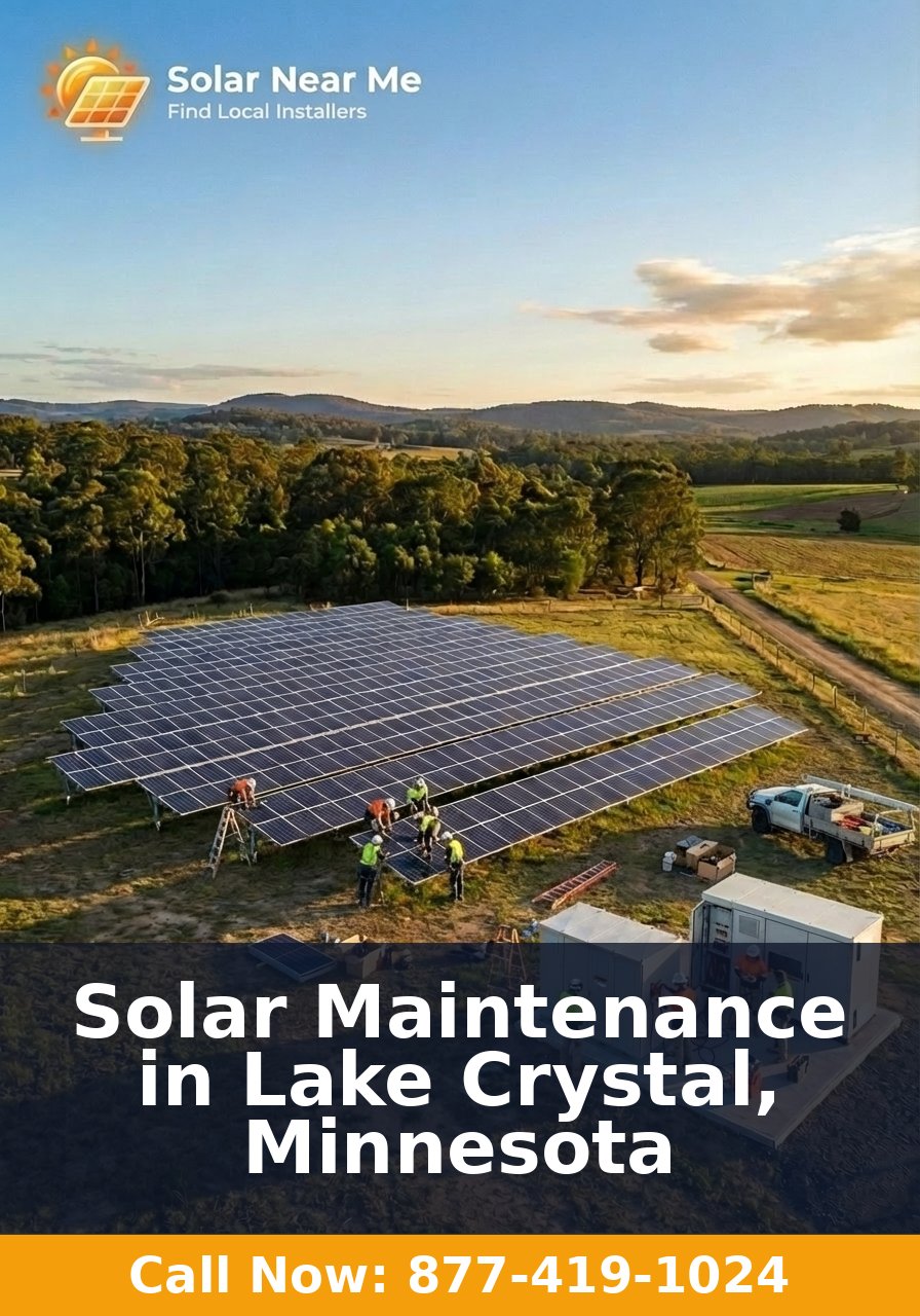 Solar Maintenance in Lake Crystal, Minnesota