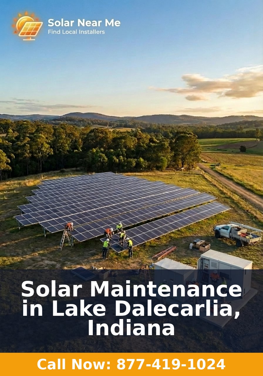 Solar Maintenance in Lake Dalecarlia, Indiana