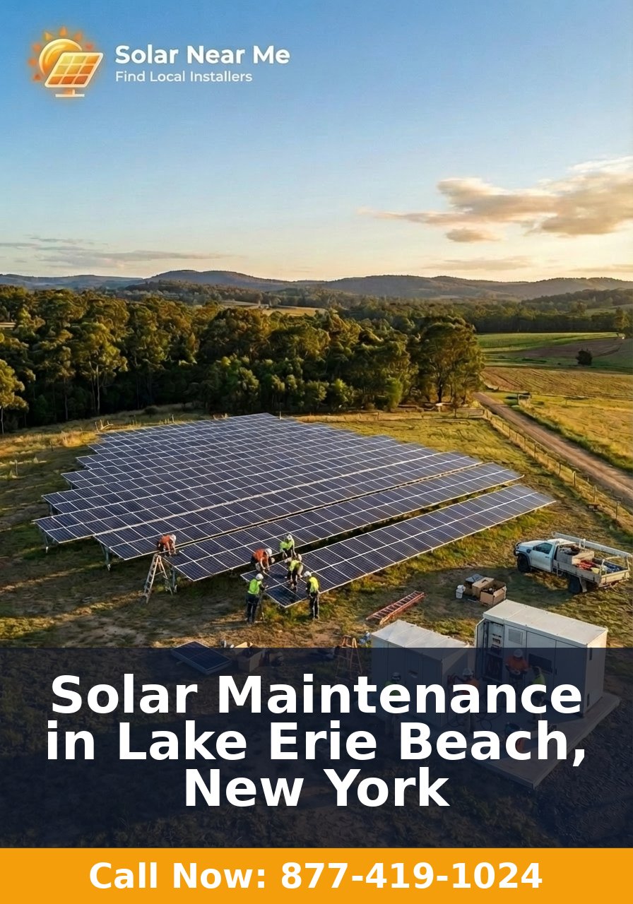 Solar Maintenance in Lake Erie Beach, New York