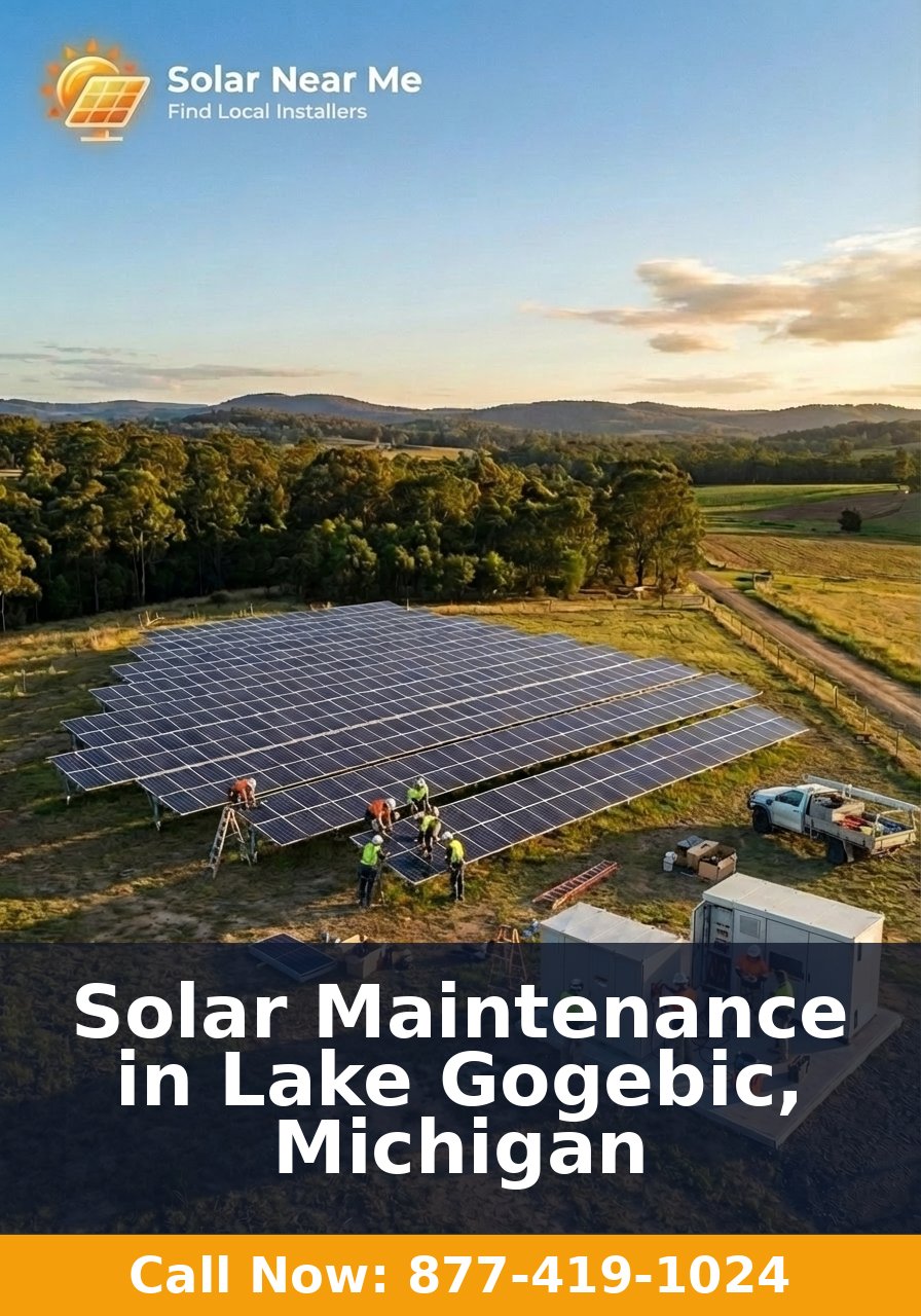 Solar Maintenance in Lake Gogebic, Michigan