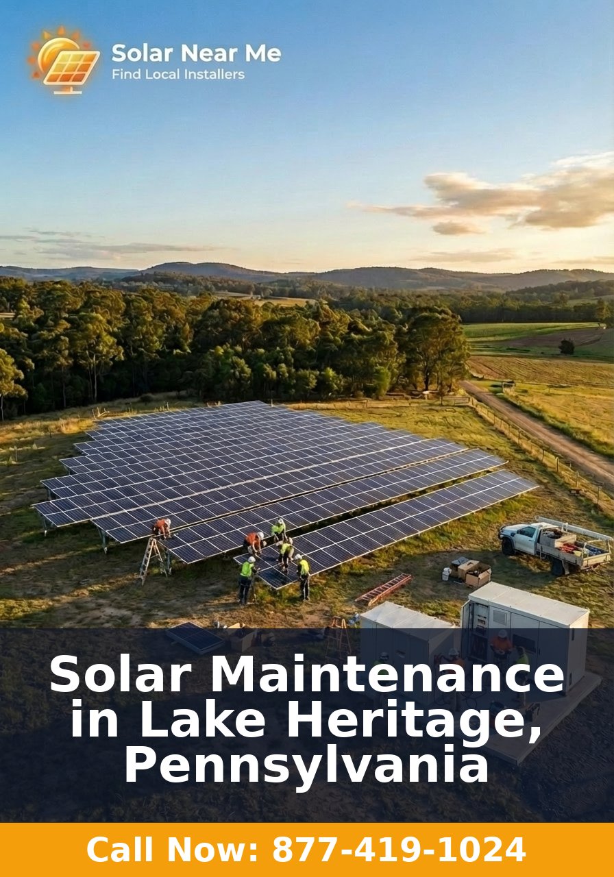Solar Maintenance in Lake Heritage, Pennsylvania