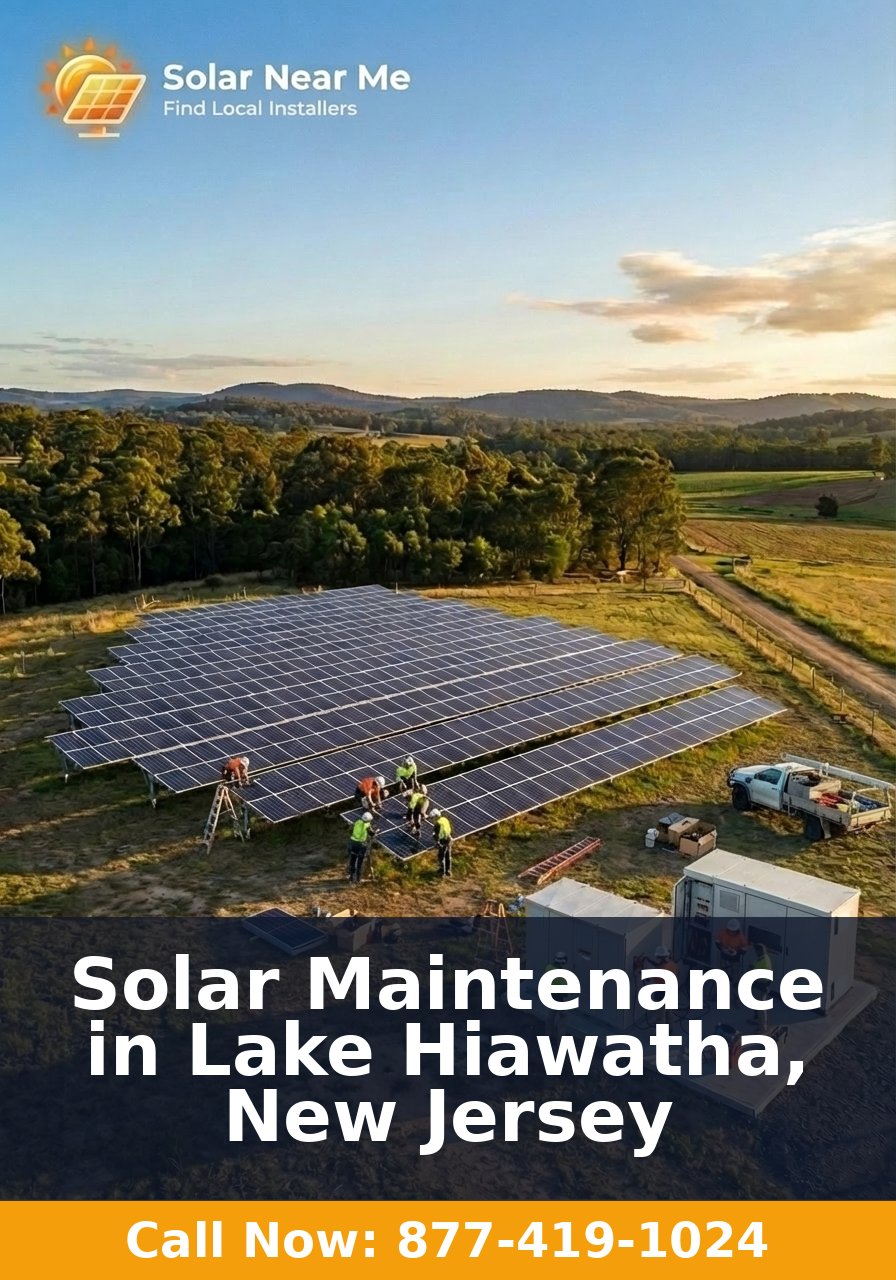 Solar Maintenance in Lake Hiawatha, New Jersey