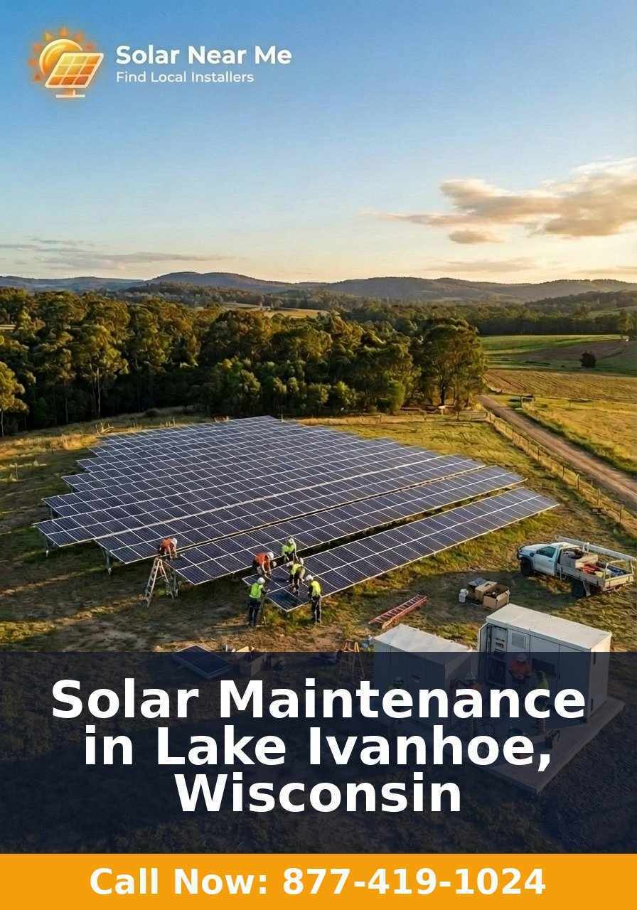 Solar Maintenance in Lake Ivanhoe, Wisconsin