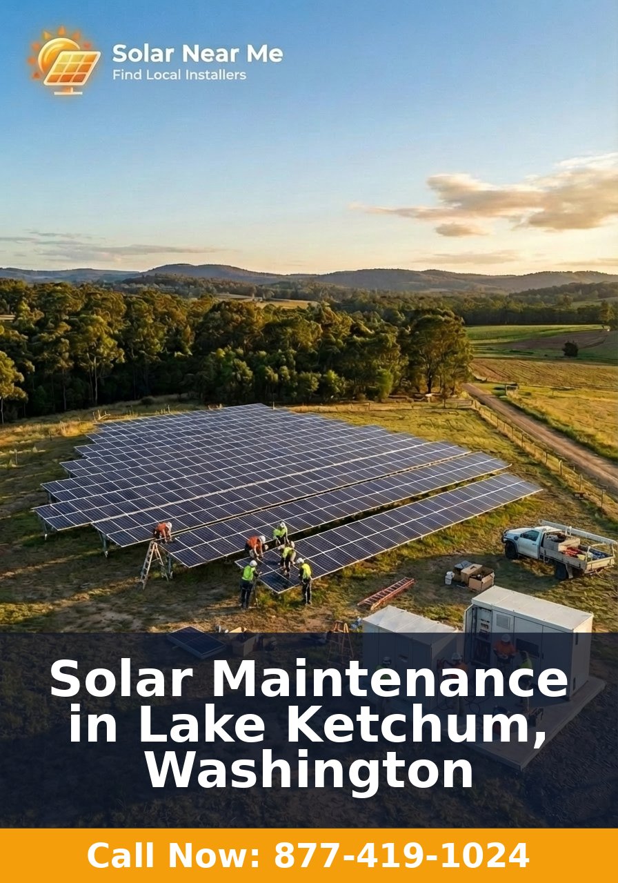 Solar Maintenance in Lake Ketchum, Washington