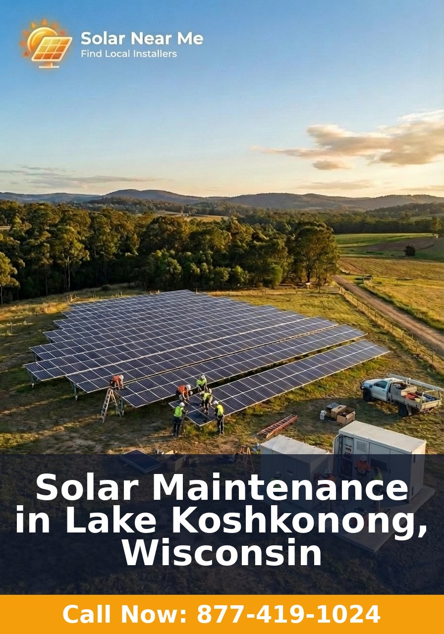 Solar Maintenance in Lake Koshkonong, Wisconsin