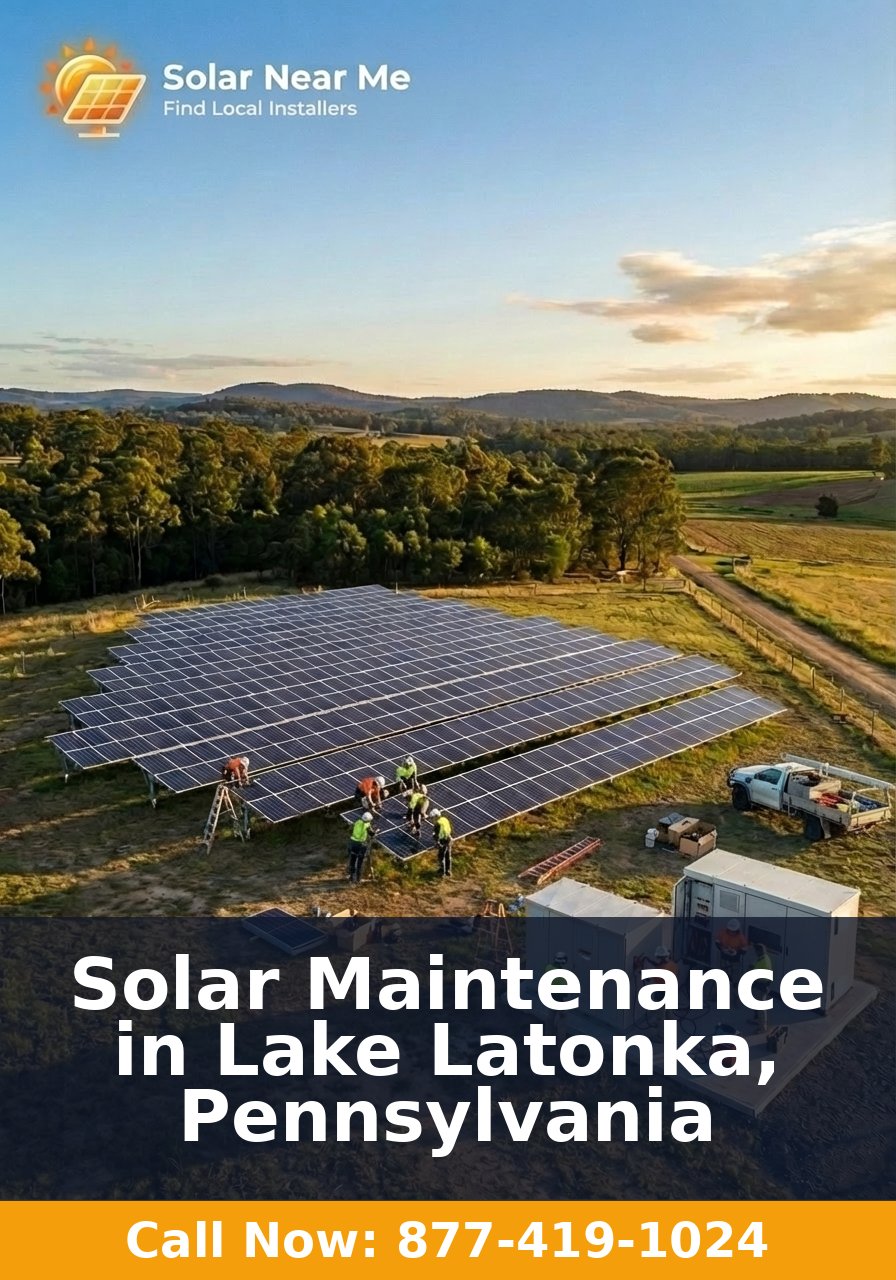 Solar Maintenance in Lake Latonka, Pennsylvania