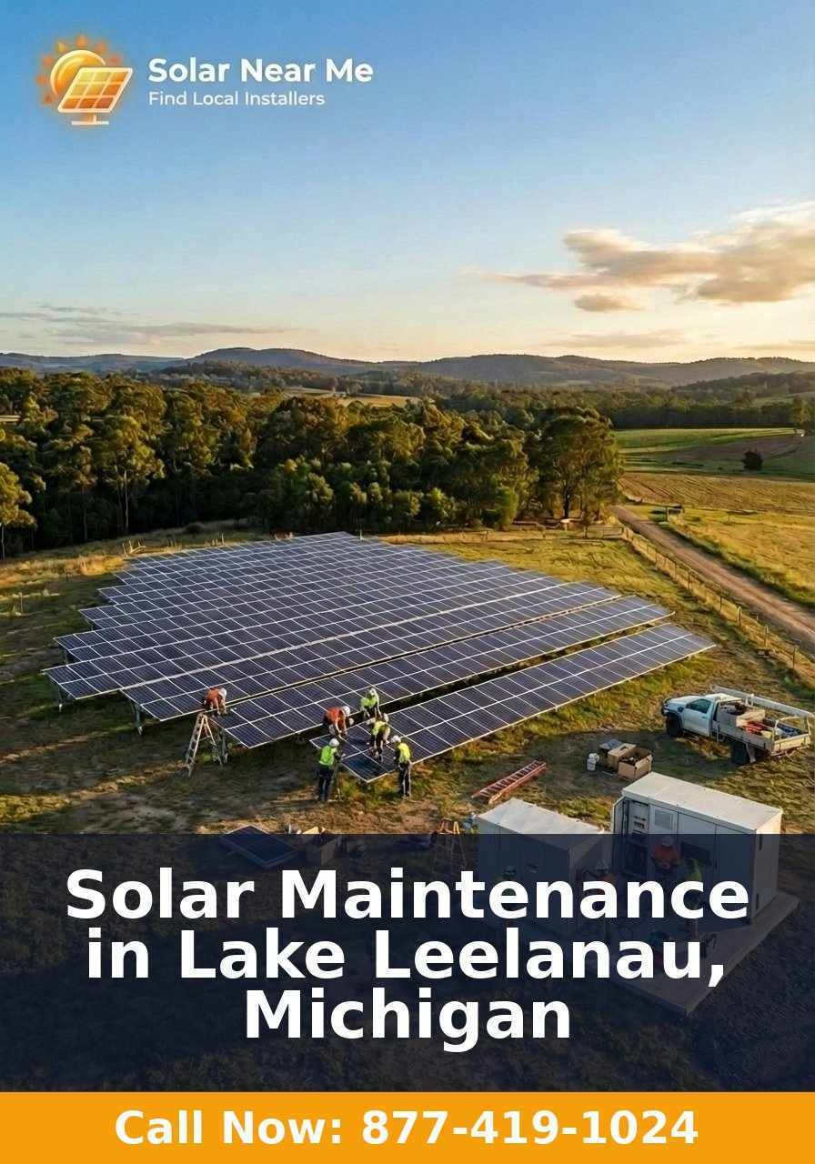 Solar Maintenance in Lake Leelanau, Michigan