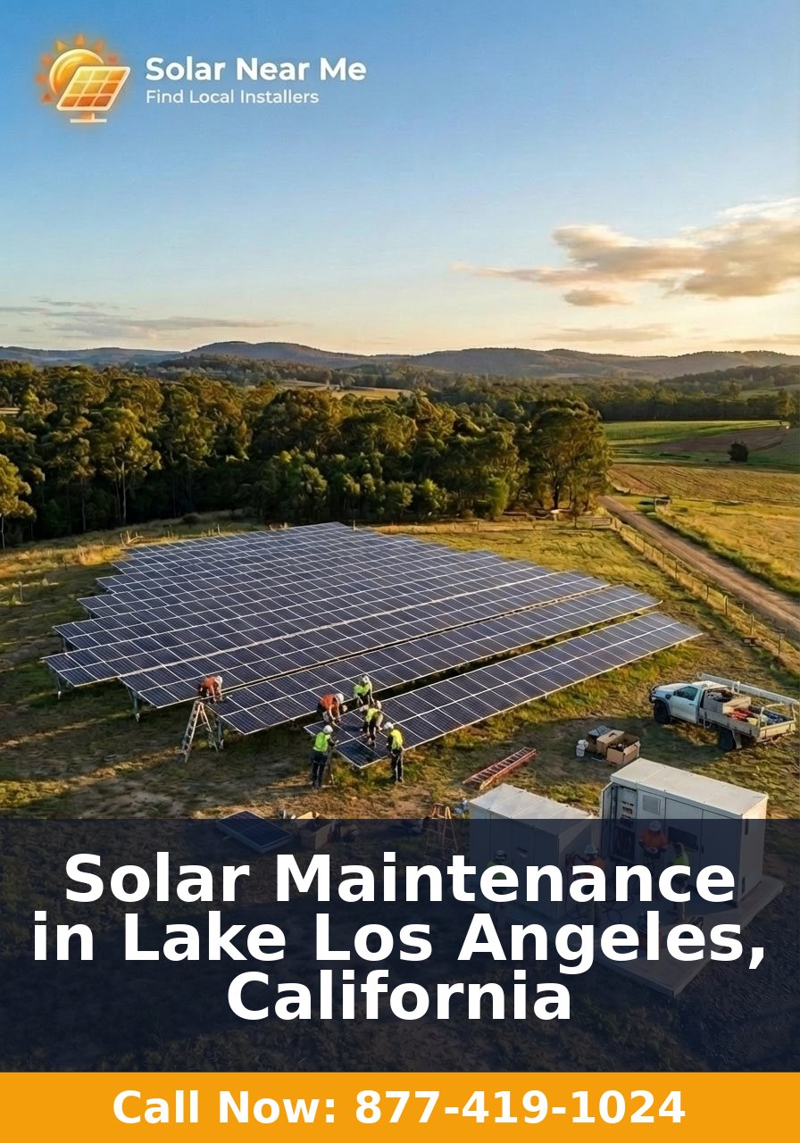 Solar Maintenance in Lake Los Angeles, California