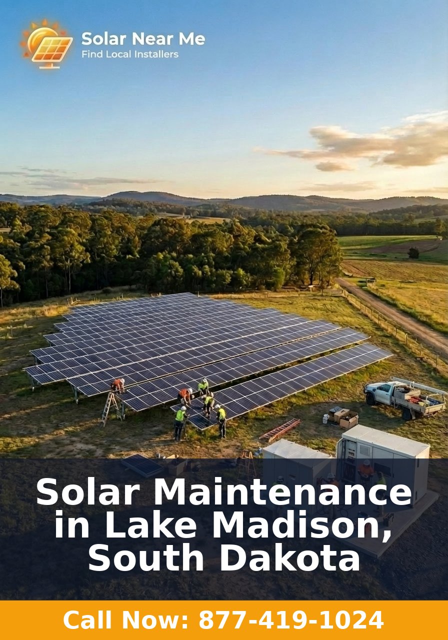 Solar Maintenance in Lake Madison, South Dakota