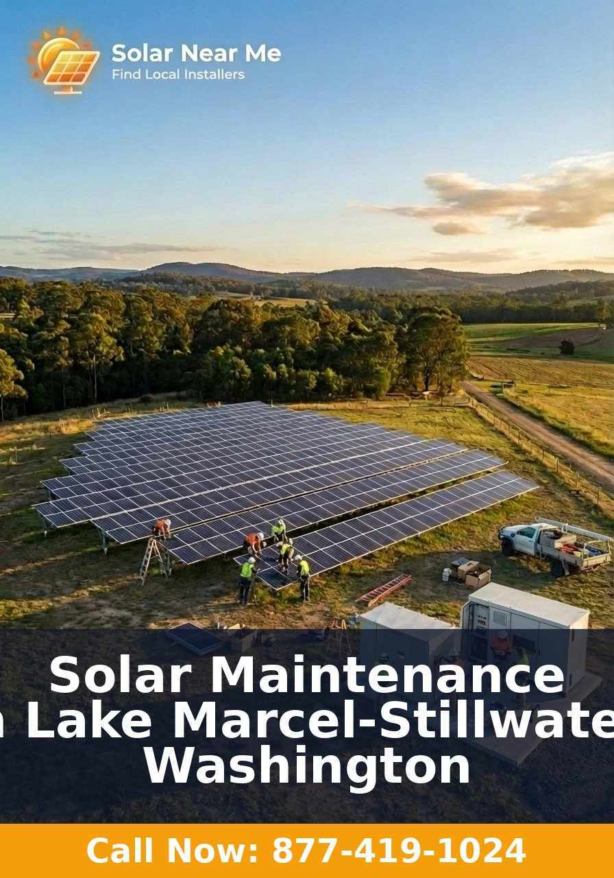 Solar Maintenance in Lake Marcel-Stillwater, Washington
