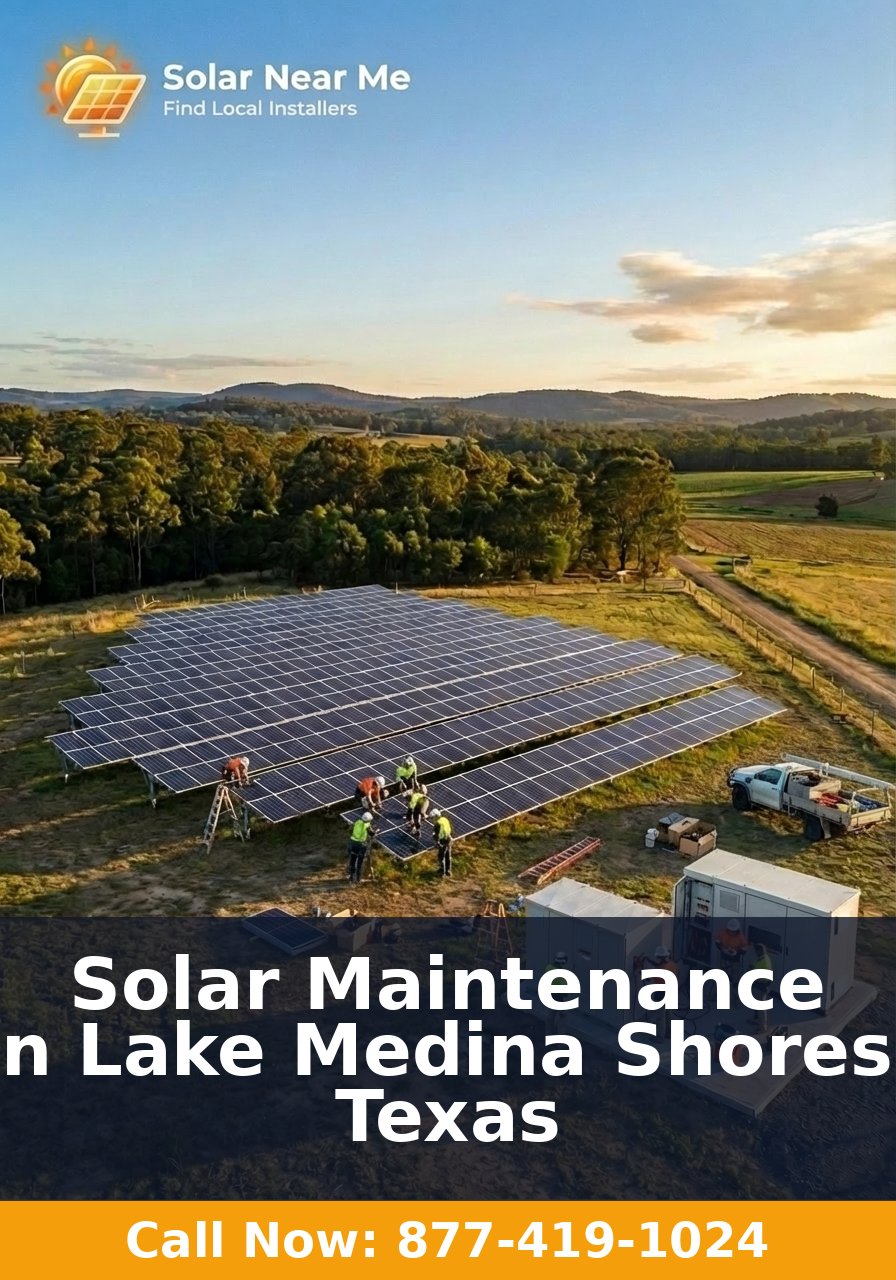Solar Maintenance in Lake Medina Shores, Texas