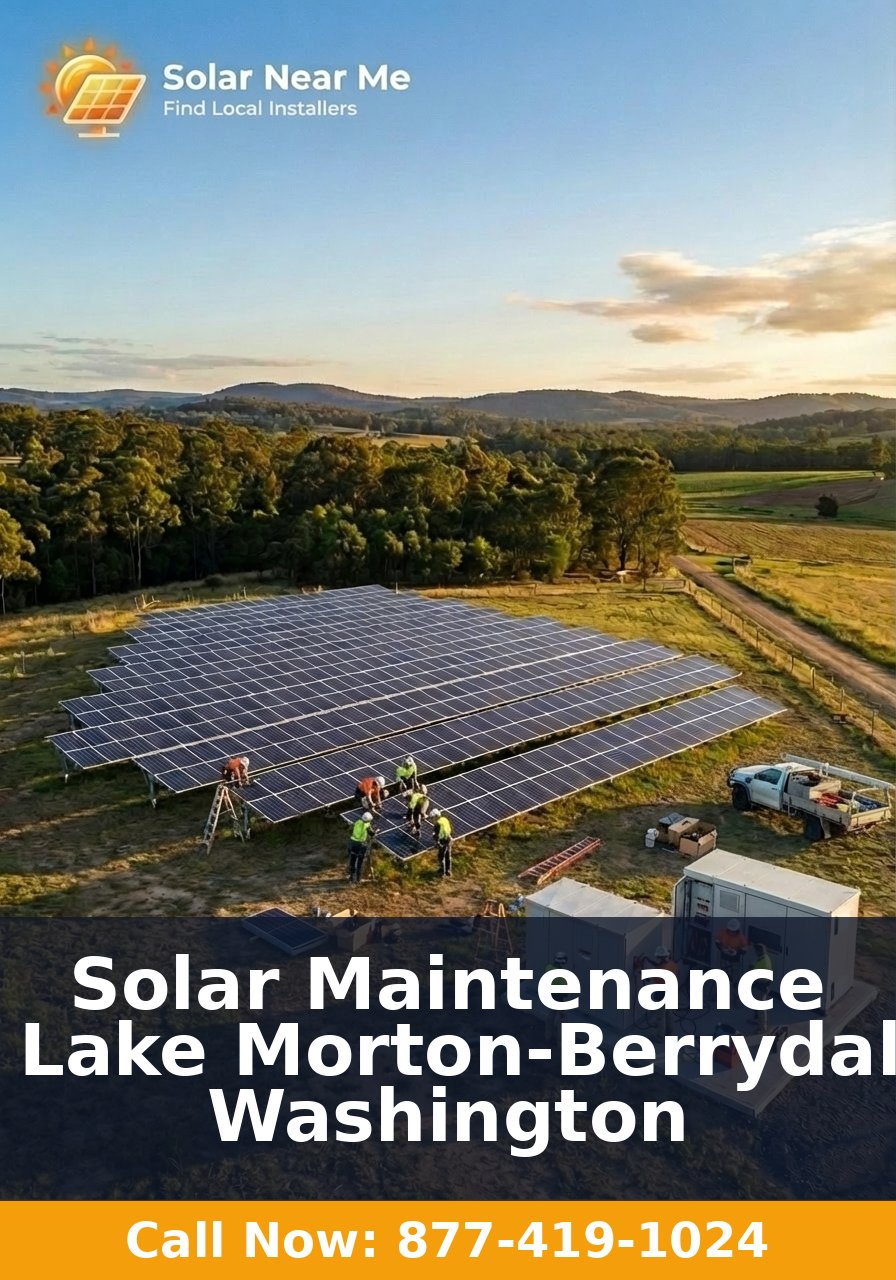 Solar Maintenance in Lake Morton-Berrydale, Washington