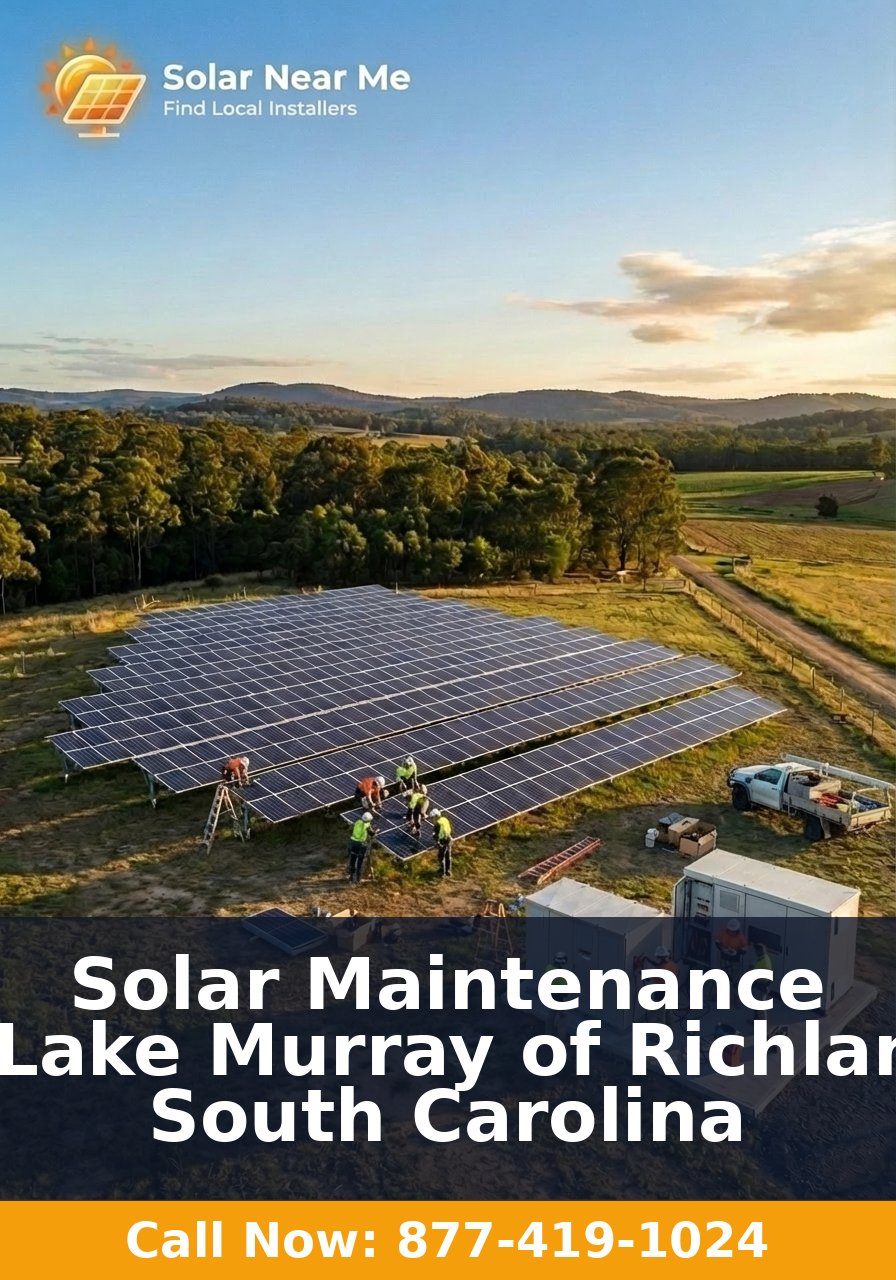 Solar Maintenance in Lake Murray of Richland, South Carolina