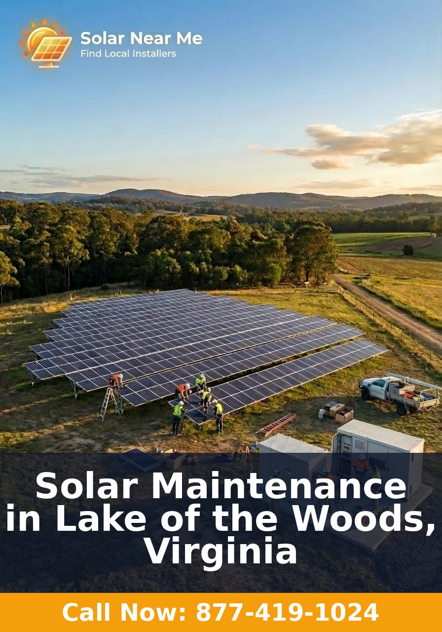 Solar Maintenance in Lake of the Woods, Virginia