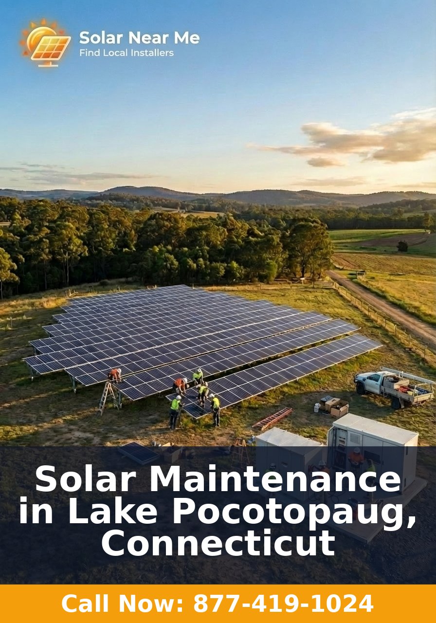 Solar Maintenance in Lake Pocotopaug, Connecticut