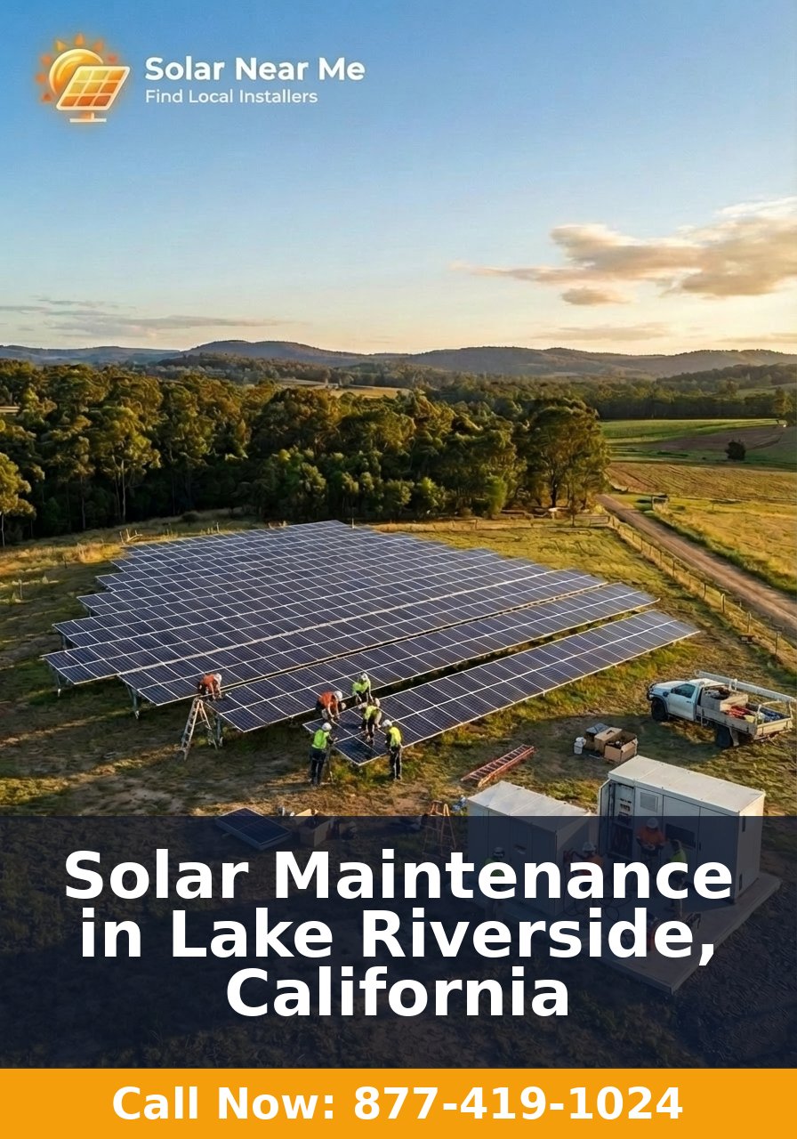 Solar Maintenance in Lake Riverside, California