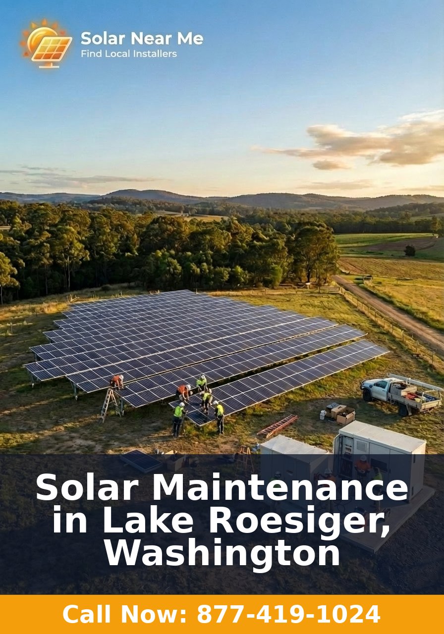 Solar Maintenance in Lake Roesiger, Washington