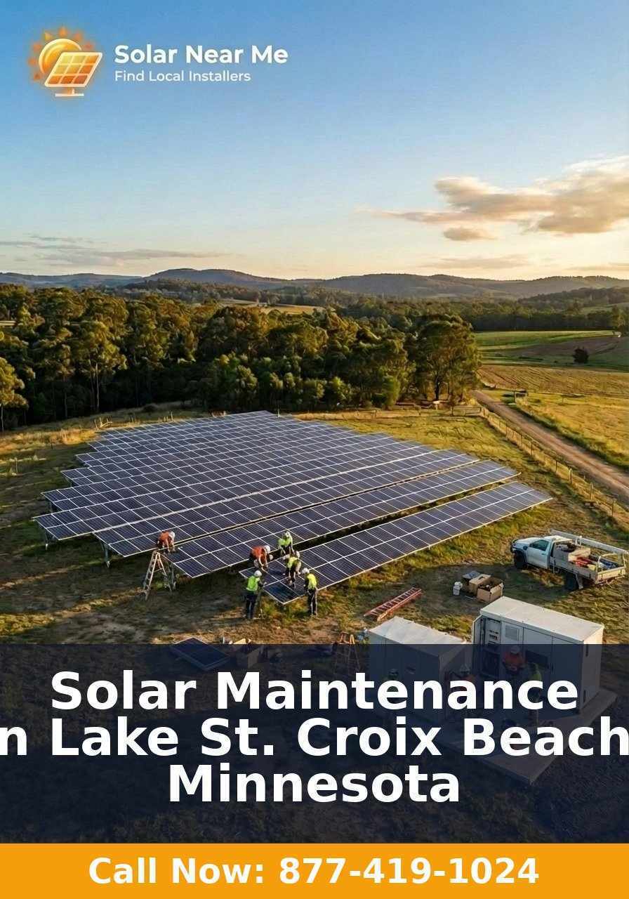 Solar Maintenance in Lake St. Croix Beach, Minnesota