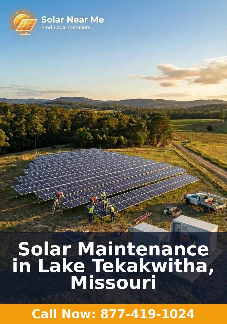 Solar Maintenance in Lake Tekakwitha, Missouri