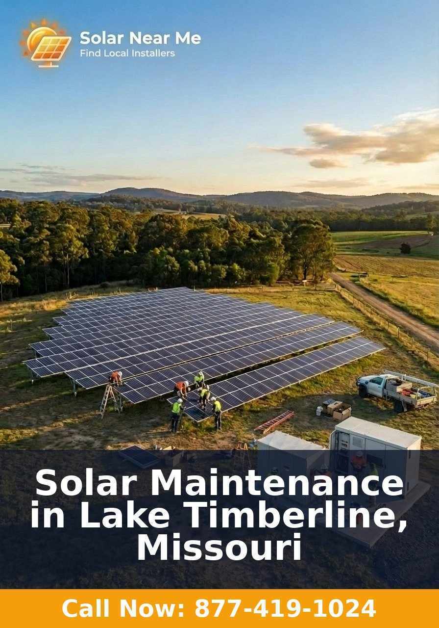 Solar Maintenance in Lake Timberline, Missouri