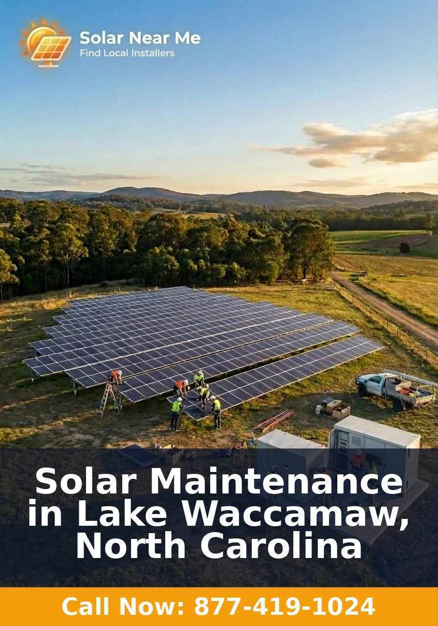 Solar Maintenance in Lake Waccamaw, North Carolina