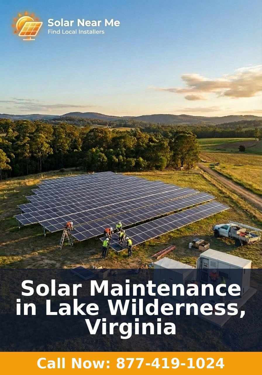 Solar Maintenance in Lake Wilderness, Virginia