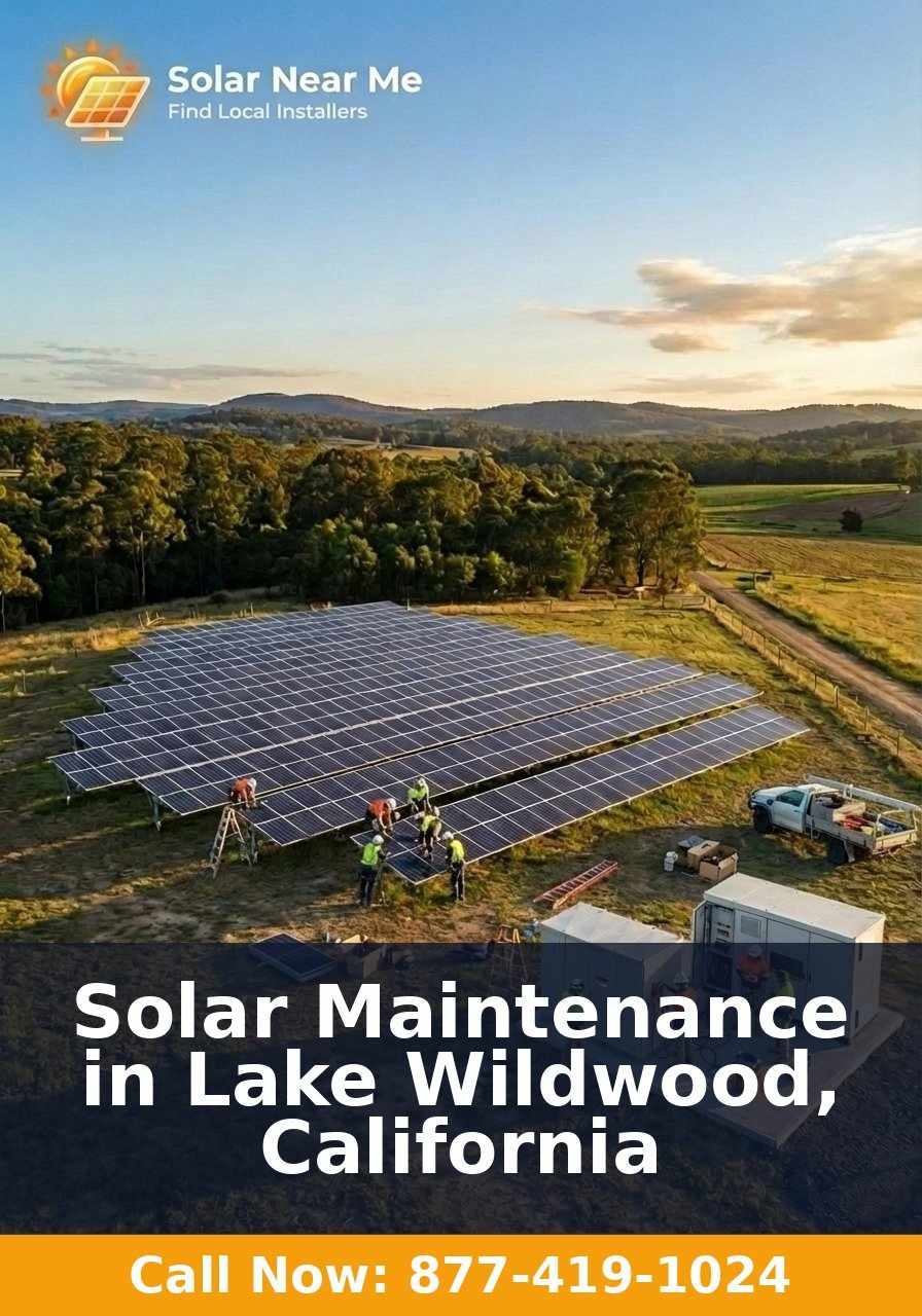 Solar Maintenance in Lake Wildwood, California