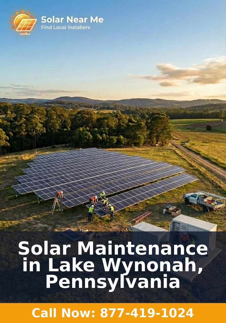 Solar Maintenance in Lake Wynonah, Pennsylvania