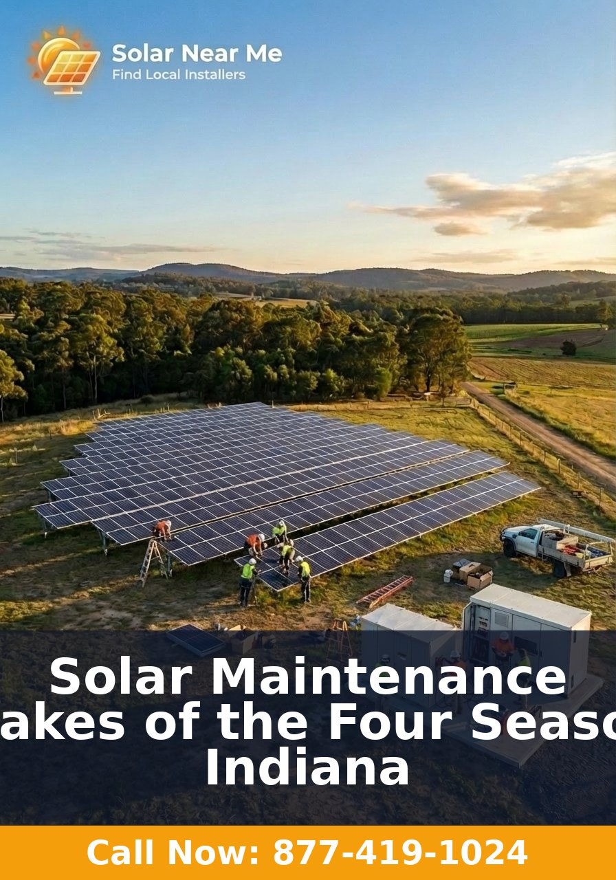 Solar Maintenance in Lakes of the Four Seasons, Indiana