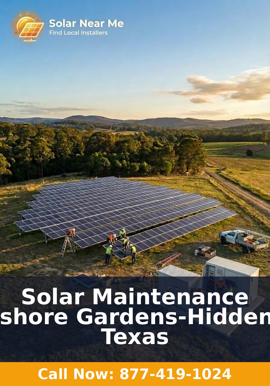 Solar Maintenance in Lakeshore Gardens-Hidden Acres, Texas
