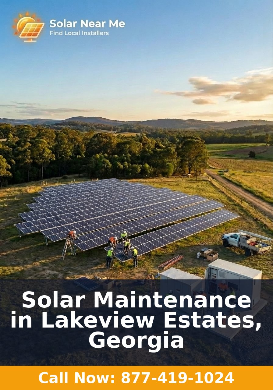 Solar Maintenance in Lakeview Estates, Georgia