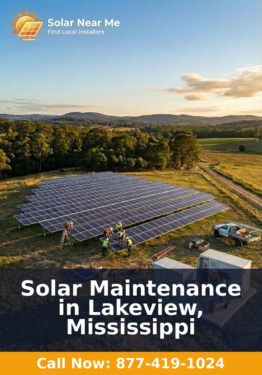 Solar Maintenance in Lakeview, Mississippi