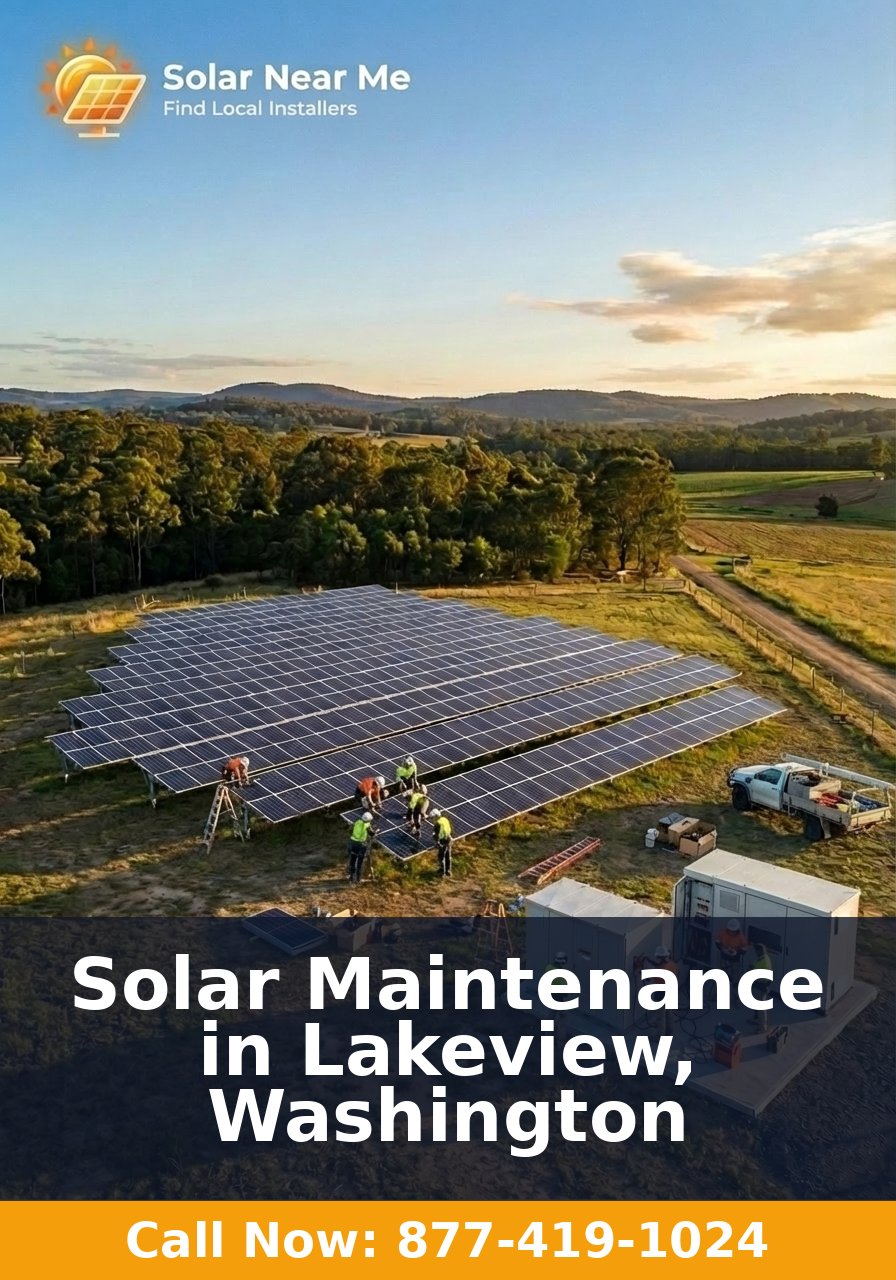 Solar Maintenance in Lakeview, Washington