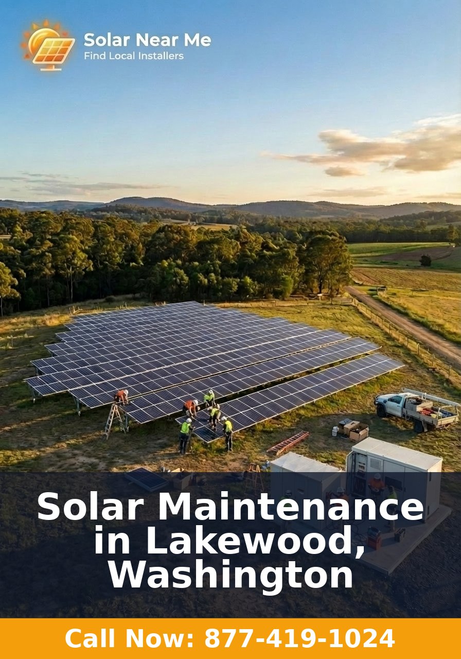 Solar Maintenance in Lakewood, Washington