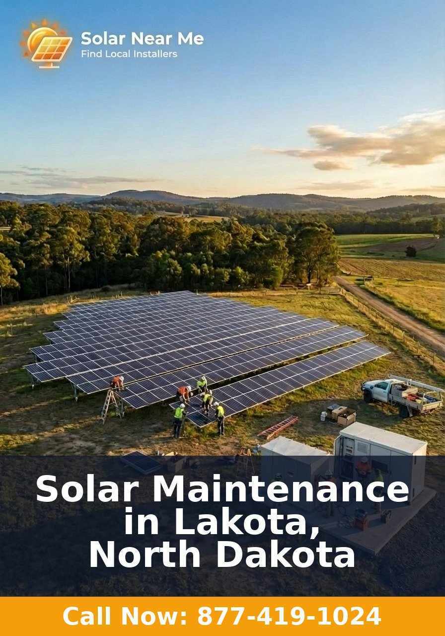 Solar Maintenance in Lakota, North Dakota