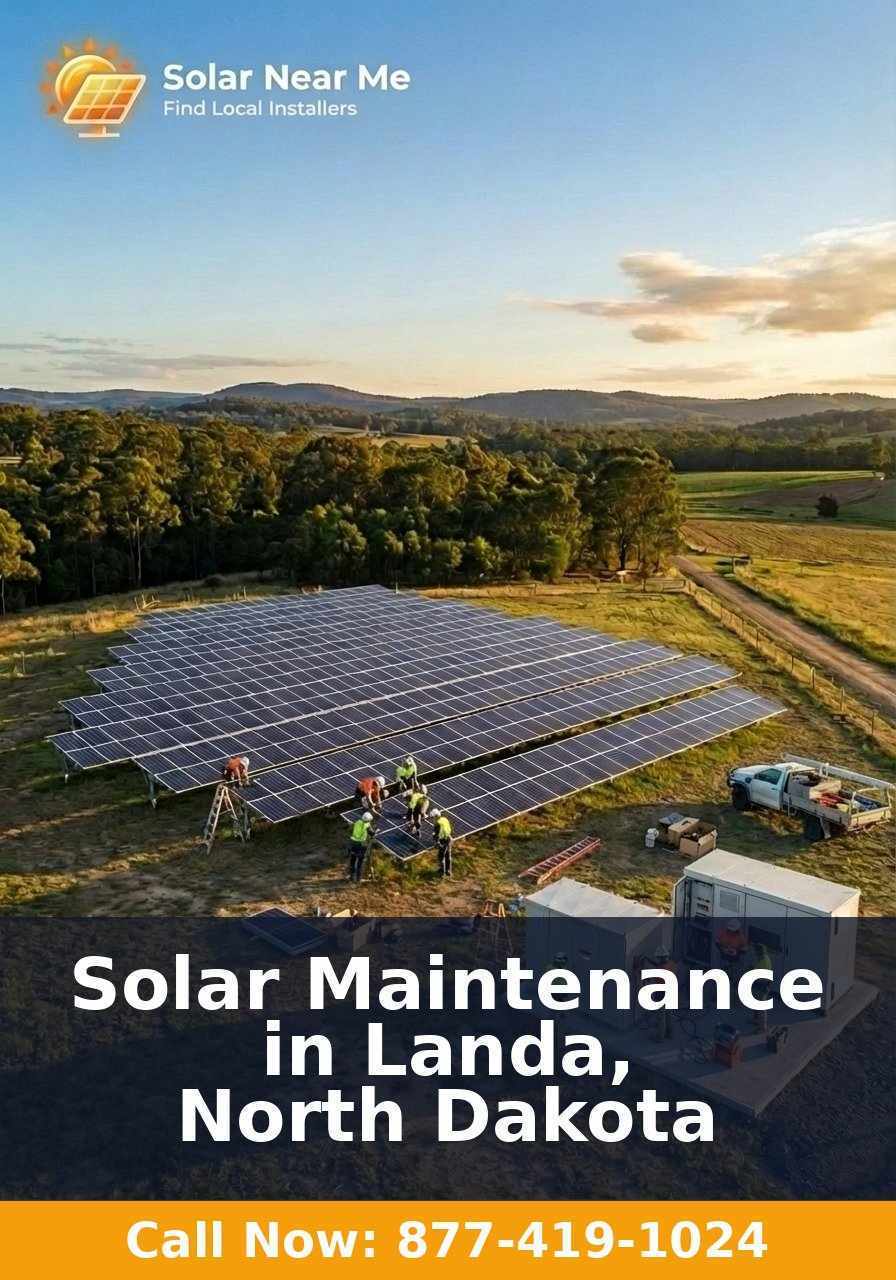Solar Maintenance in Landa, North Dakota